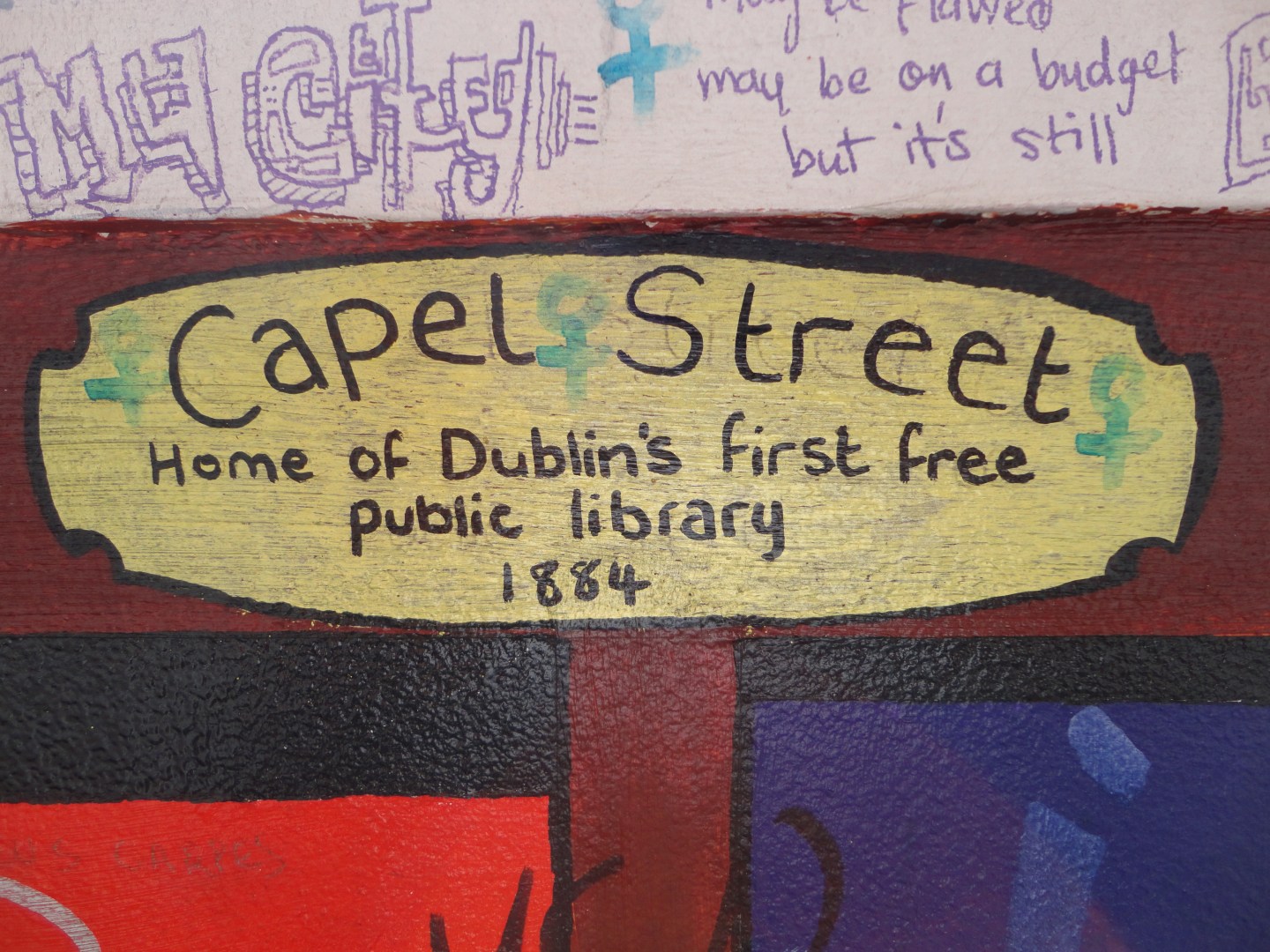 Library street art, Dublin