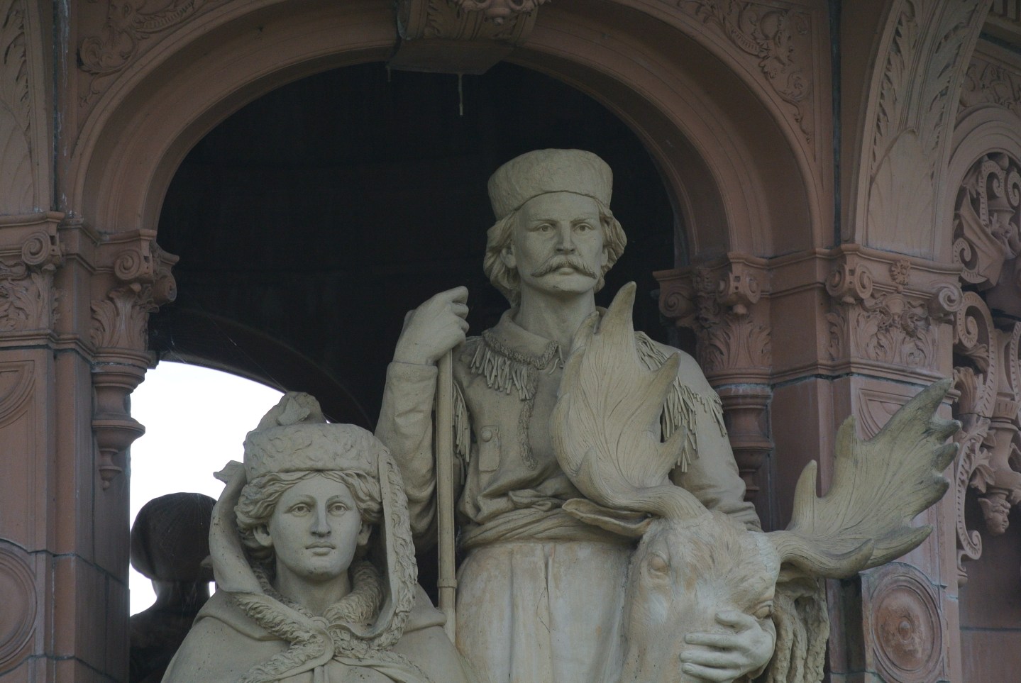 Doulton Fountain, detail, Glasgow Green