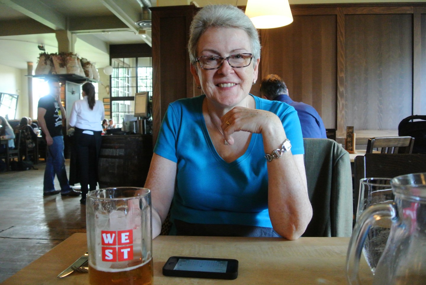 WEST Brewery - Anabel with pint