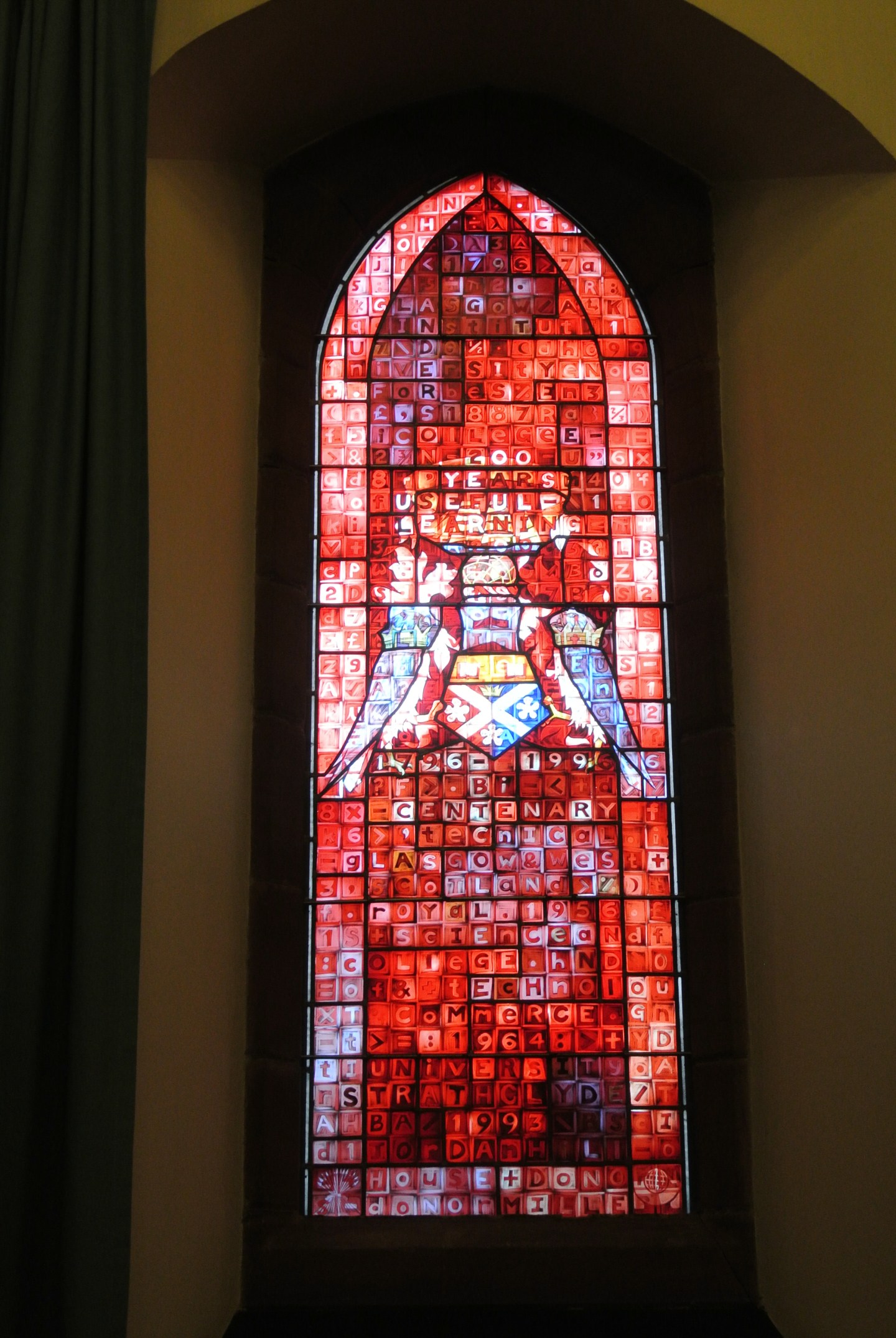 Stained glass by John Clark: Barony