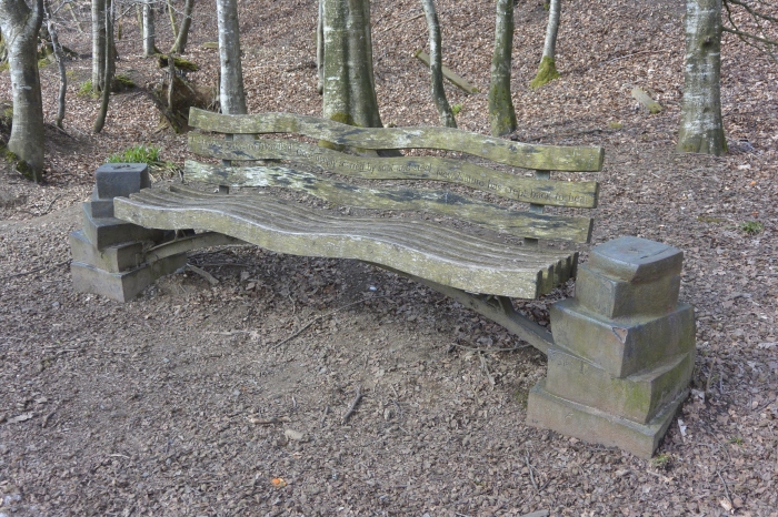 Inscribed bench