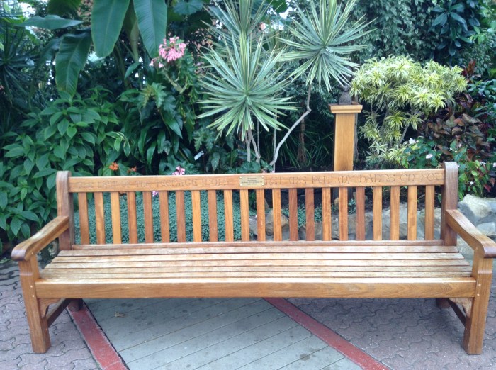 Alex Harvey bench, Winter Gardens, People's Palace, Glasgow