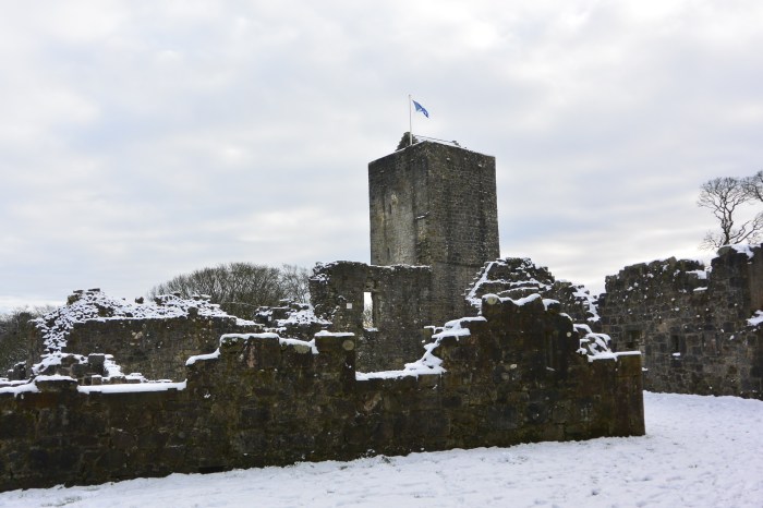 Mugdock Castle and remains of Victorian mansion