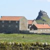 Lindisfarne Castle from the&nbsp;Priory