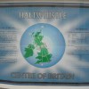 Haltwhistle, Centre of Britain notice,&nbsp;2010