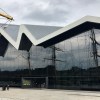 Tall Ship Glenlee reflected in Riverside&nbsp;Museum