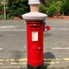Post box with ice cream cone, Broomhill&nbsp;Cross
