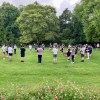Pipe band practising in the&nbsp;Botanics