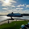 Amsterdam ferry arriving at North&nbsp;Shields
