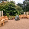 Peace Garden benches, Glasgow Botanic&nbsp;Gardens